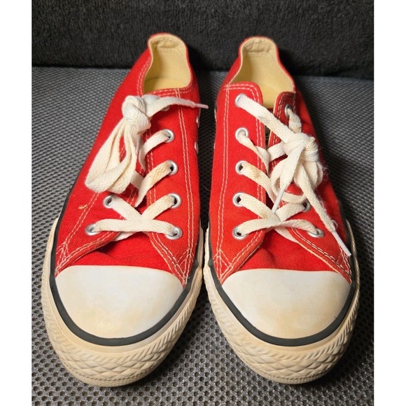 Converse Other - Converse Chuck Taylor All Star 3J236 Red Canvas Low Top Shoes Youth Size 2